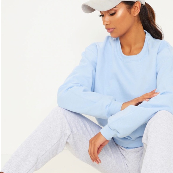light blue ultimate oversized sweater